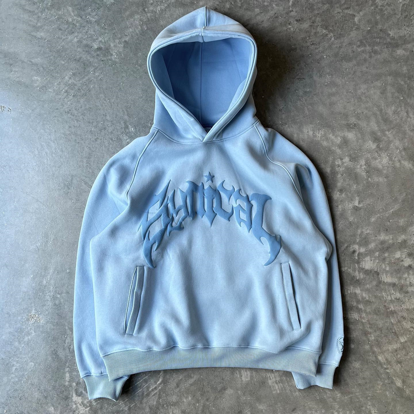 Sudadera con capucha y cremallera american retro gothic estrellas_voghion.com