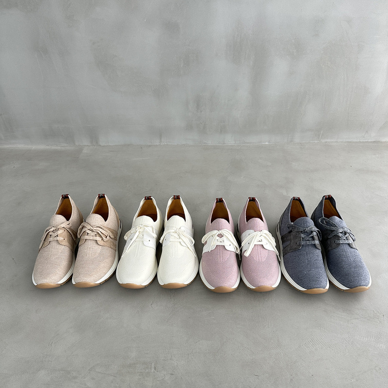 2025 Spring New Cashmere Knitted Forrest Gump Shoes Women's Plaid Thick Sole Easiest for Match Lightweight Breathable Casual Sports Shoes