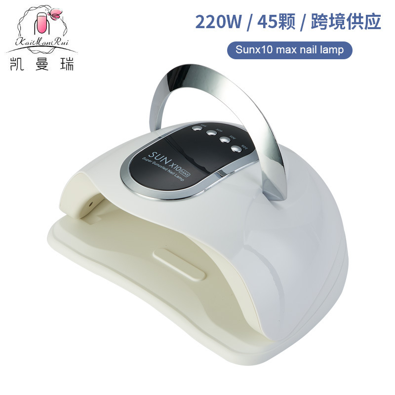 Sol x10max lámpara de manicura de alta potencia esmalte de uñas lámpara de fototerapia de manicura máquina de fototerapia de cuatro velocidades de secado rápido transfronterizo
