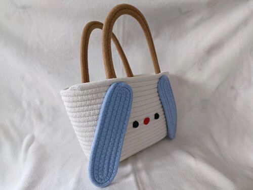 Wholesale Cute Osmanthus Dog Crossbody Small Bags, Cartoon Cotton Wire Woven Bags, Cartoon Cotton Bags
