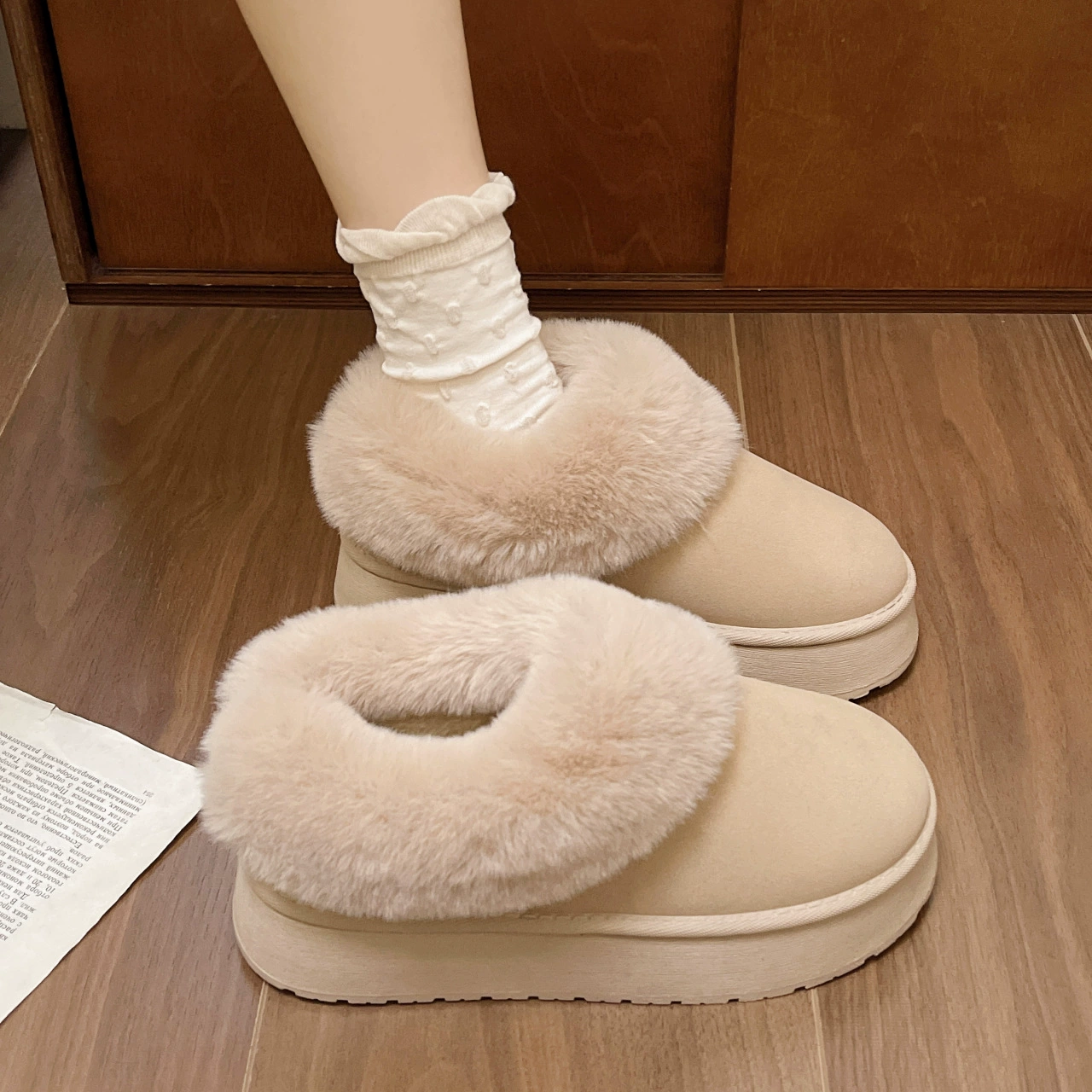 Warm boots, winter universal shoes platform, Korean style