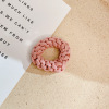 Donut, high elastic hair rope, fashionable woven hair accessory with pigtail, South Korea, new collection, city style, simple and elegant design