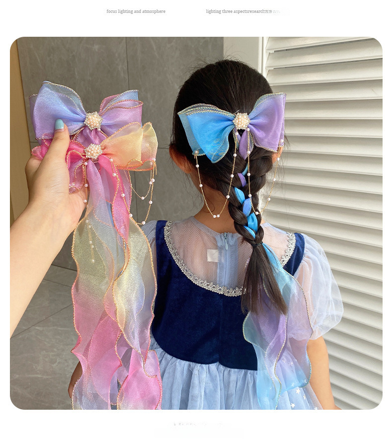 Preț 10 USD 1 buc fete agrafe de păr cu bandă de păr împletită cu arc de păr pentru copii, accesorii de păr pentru fete și fete, agrafe de păr ..._voghion.com