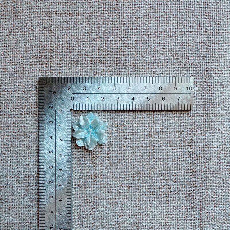 立体法式珠光褶皱珍珠花朵 树脂diy饰品配件手机壳发夹洞洞鞋材料|undefined