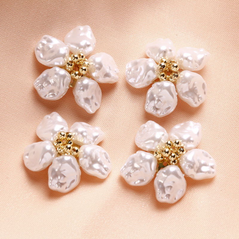 21g Weight Clip Classification 1 Piece Quantity Imitation Pearl Material Flower Pattern All Seasons Season Elegant, Cute, Sweet Style 1 Piece Imitation Pearl Flower Clip 2