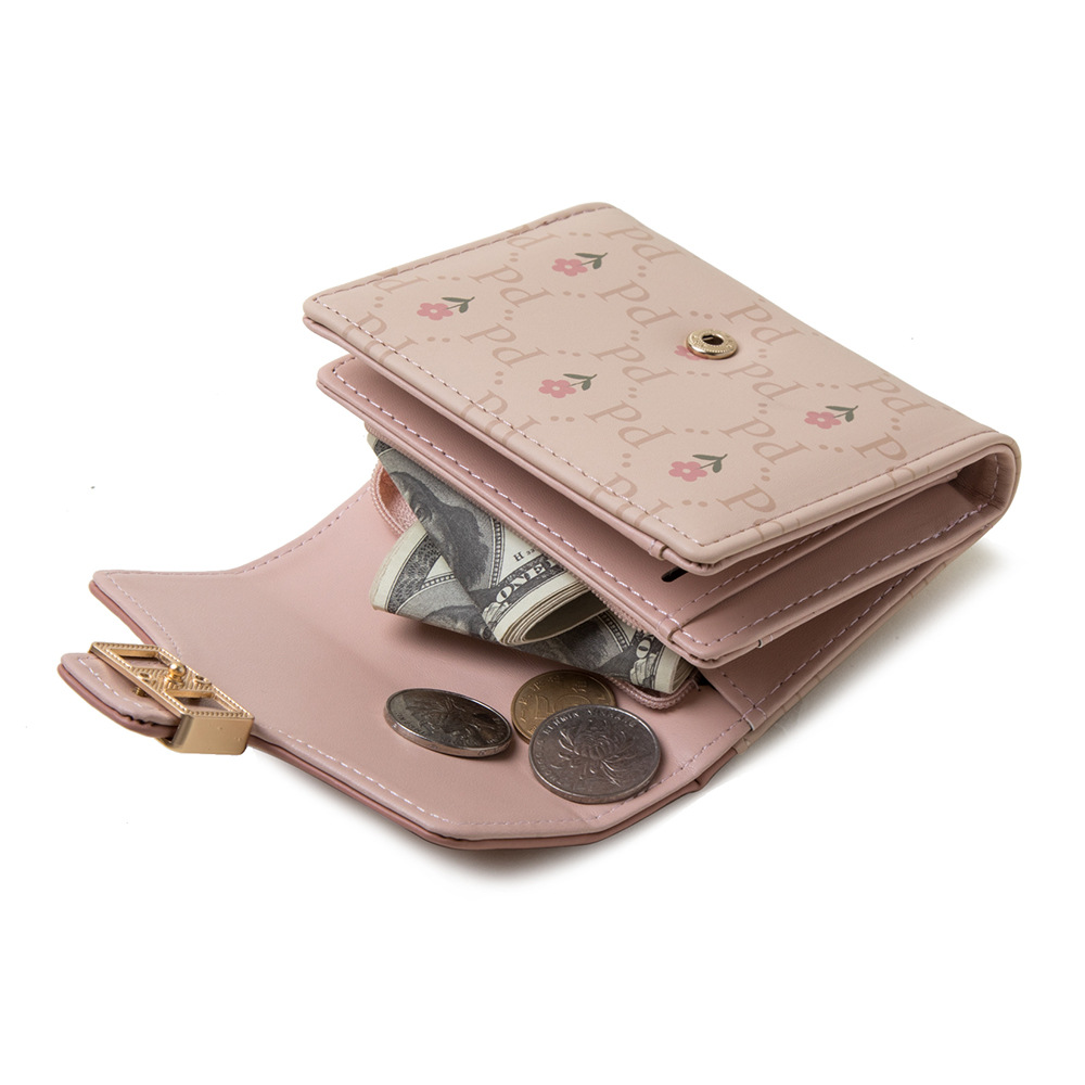 Women's Flower Pu Leather Buckle Wallets display picture 3