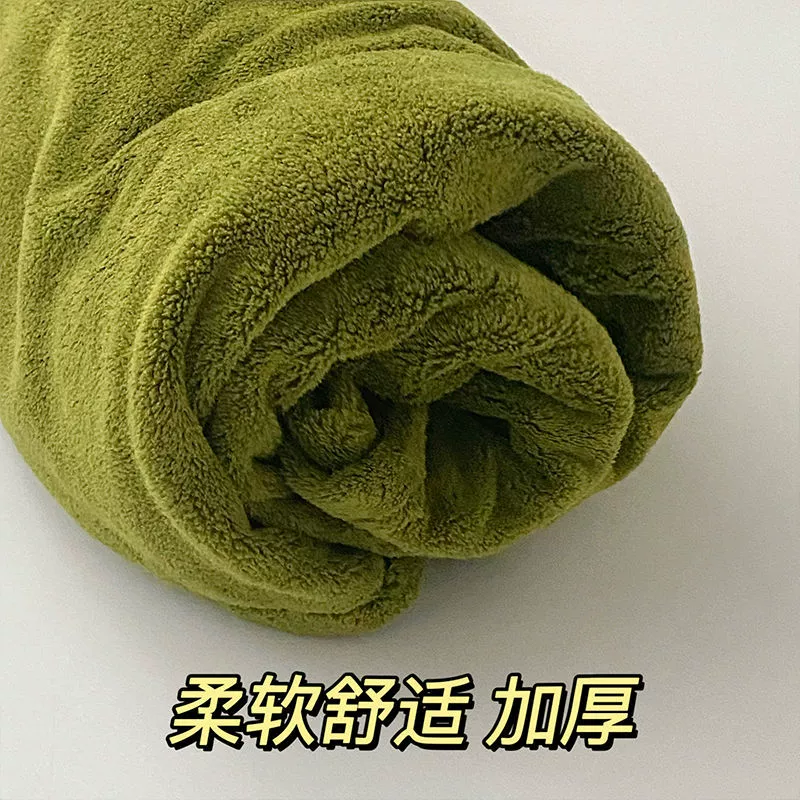 Коралловое банное полотенце, мягкое полотенце для волос, увеличенная плотность