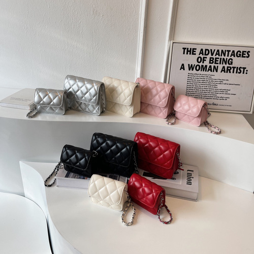 Ins Autumn/Winter Chanel-style Mini Women's Children Parent-child Style Cross-body Accessory Lipstick Phone Women Bags Wholesale