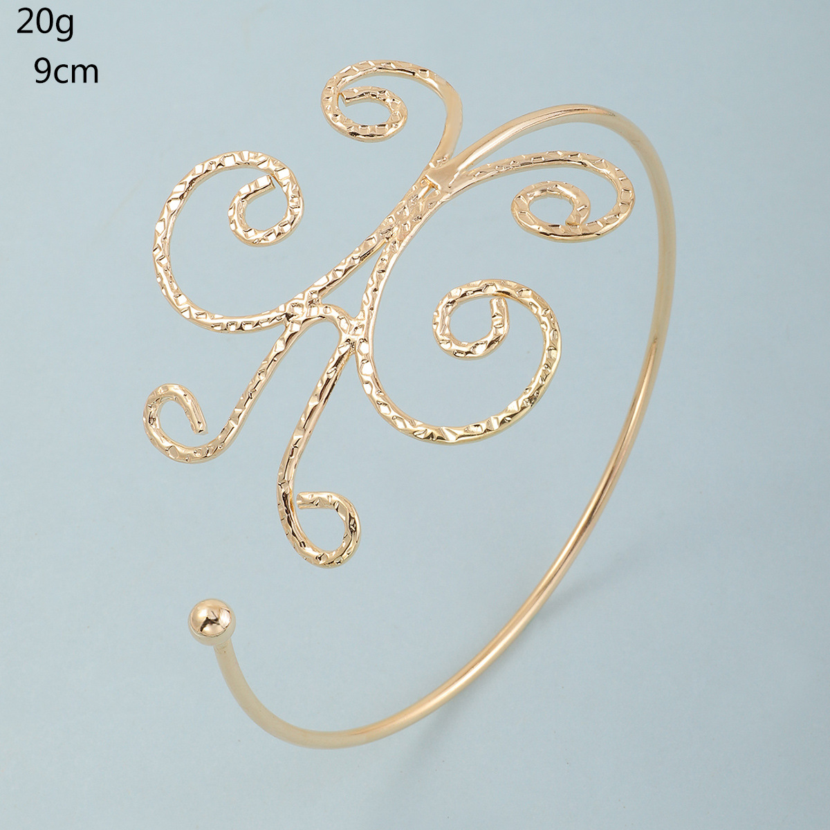 24g Weight Alloy Pendant Material No Inlaid Inlay Material arm bracelet Classification Alloy Chain Material Anniversary, Business, Travel Occasion Alloy Material Geometric Pattern All Seasons Season Women'S Gender Fashion Style Fashion Hollow Geometric Pattern Butterfly Leaf Alloy Bracelet 6