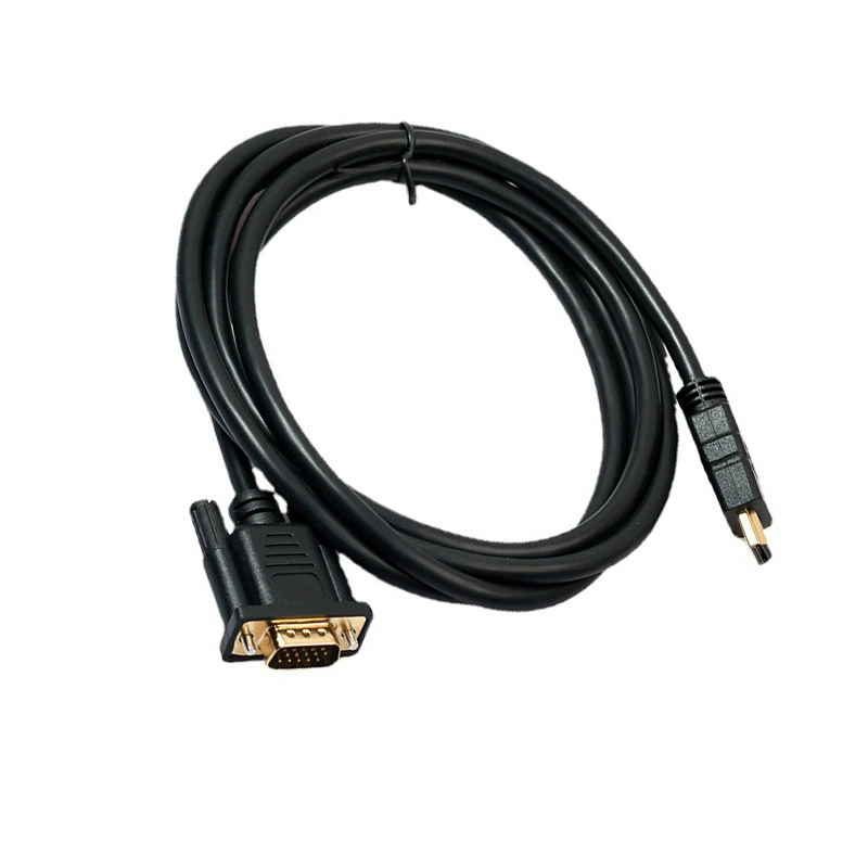 [HDMI 转VGA1.8米 转接线1080p 电脑视频连接线 HDMI TO VGA带芯片]
