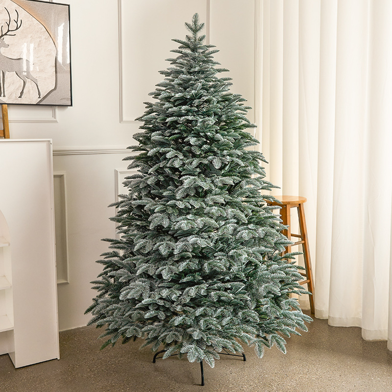 Navidad gran árbol de Navidad PE con luces decoraciones de Navidad decoraciones atmósfera en el diseño al por mayor