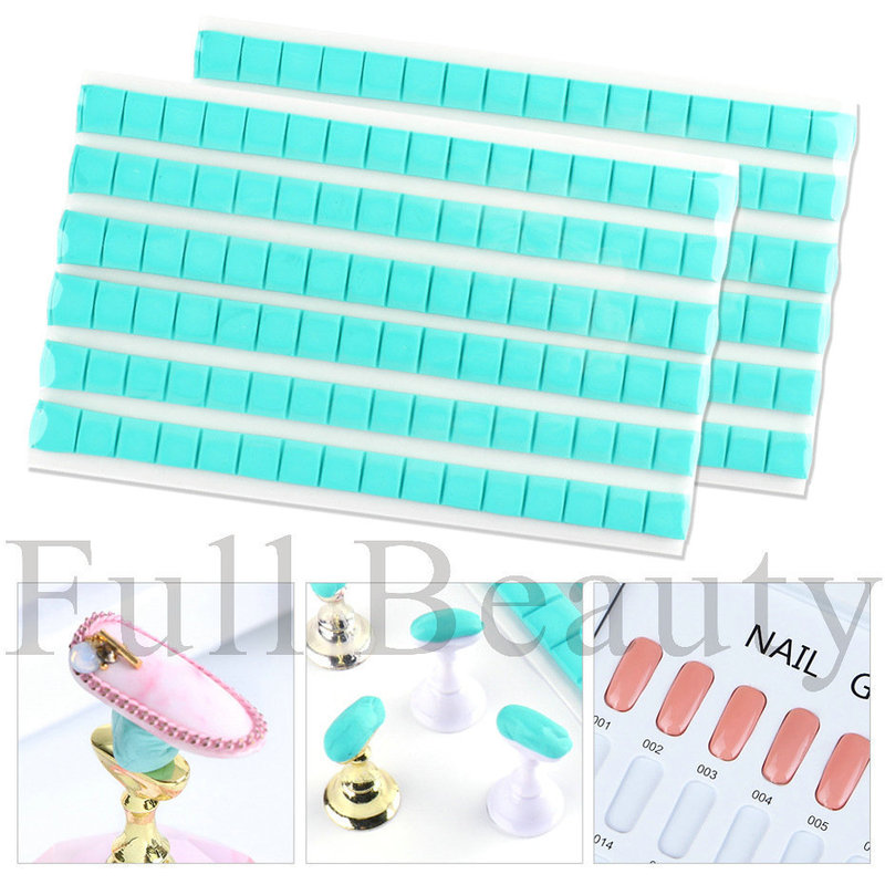 Cross-border New Nail Art Clay Nail Art Tool DIY Universal Clay Nail Piece Fixed Practice Holder Clay Color Rubber