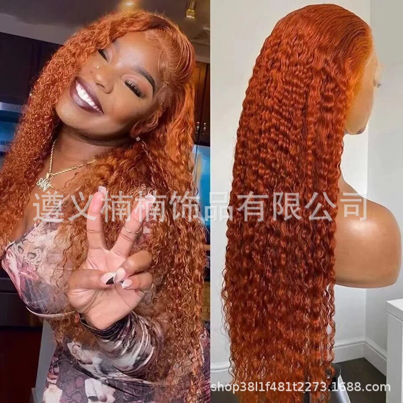 European and American Women's Lace Front Wigs, African Small Curls, Lace Long Curly Hair, Latin American Curls, Factory Ready Stock, Wholesale, European and American Style