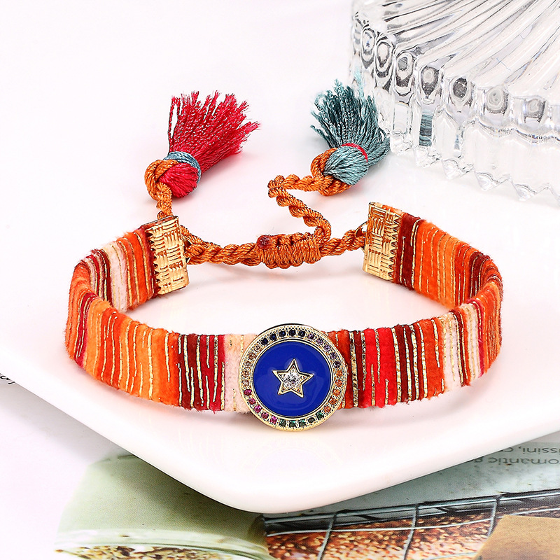 Bracelets Classification Simple Style Geometric Alloy Polyester Plating Gold Plated Unisex Bracelets