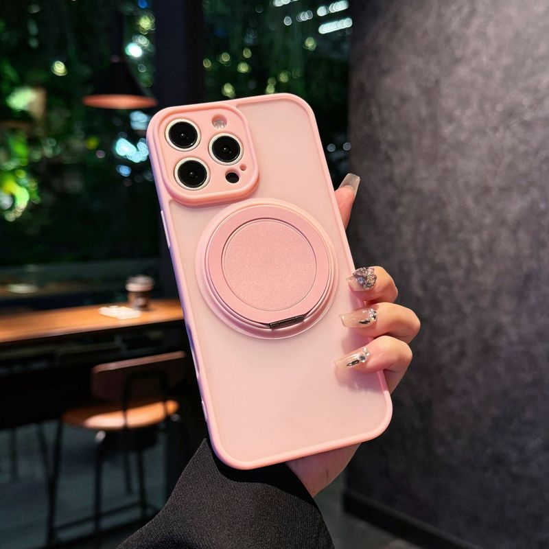 Apple 16ProMax 携帯電話ケース iPhone15対応 マット仕上げ 360°隠しスタンド 17p 磁気吸着 落下防止|undefined