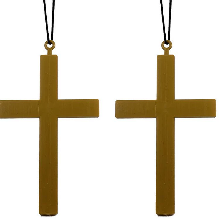 COS Сыну -невидимая теща? Halloween Makeup Dance Priest Priest Cross Cross Golden Cross Prop Clothing