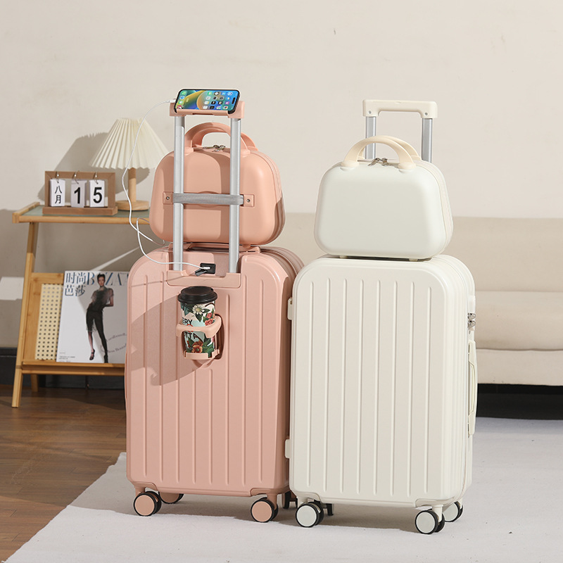 新款多功能出差高颜值密码箱轻便行李包大容量男女旅行箱外出USB