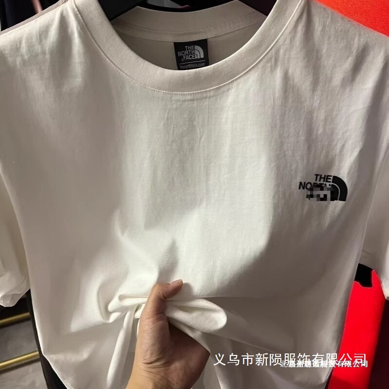 Cross-Border Original Label North Face Pure Cotton Embroidered Short-Sleeve T-Shirt, Round Neck, Men's Style, Breathable, Casual, Trendy, Summer Wholesale Cross-Border Original Label North Face Pure Cotton Embroidered Short-Sleeve T-Shirt, Round Neck, Men's Style, Breathable, Casual, Trendy, Summer Wholesale