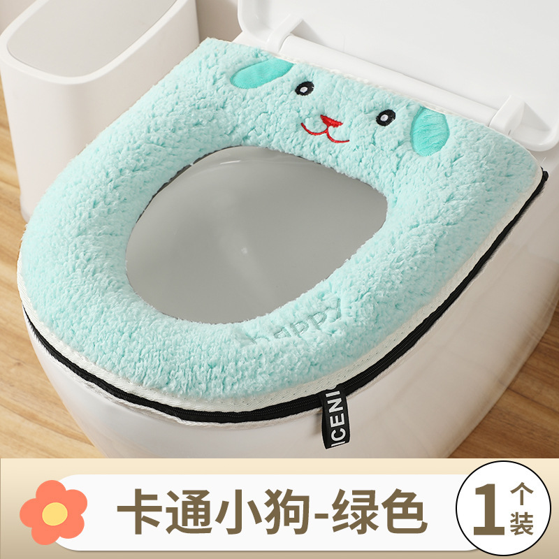 冬の新型トイレマットのぬいぐるみはアニメのかわいい保温トイレカバーの四季通用防水トイレシートを厚くした|undefined