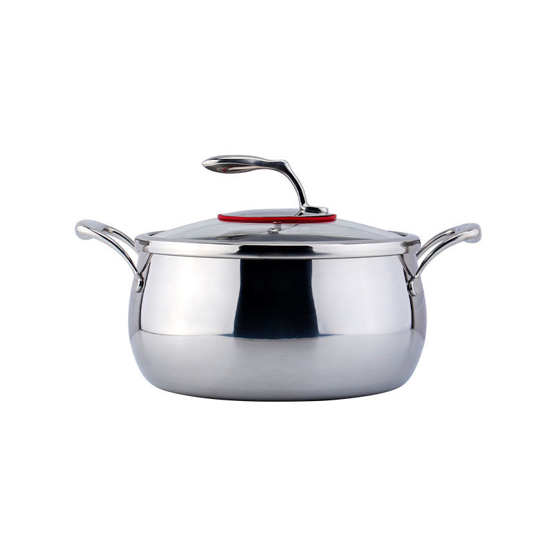 LUNKAI 18 / 10 acero inoxidable cerradura de agua estufa sin recubrimiento estufa de estufa 5L