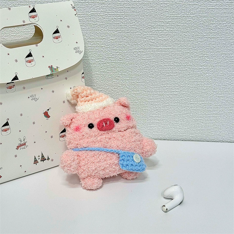 Apple, knitted hat, headphones pro, cartoon compatible protective case, bluetooth, 3/4