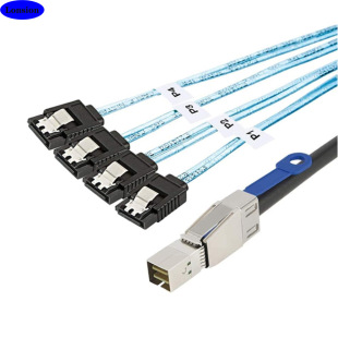 MINI SAS HD SFF-8644��IC�D4X SATA 7Pֱ�^������Ӳ�P�B�Ӿ�