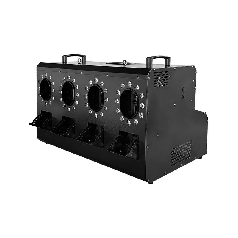 máquina de burbujas de humo impermeable de cuatro agujeros, máquina de burbujas de humo, escenario especial para espectáculos de boda, props, bar, máquina de soplado de burbujas a gran escala