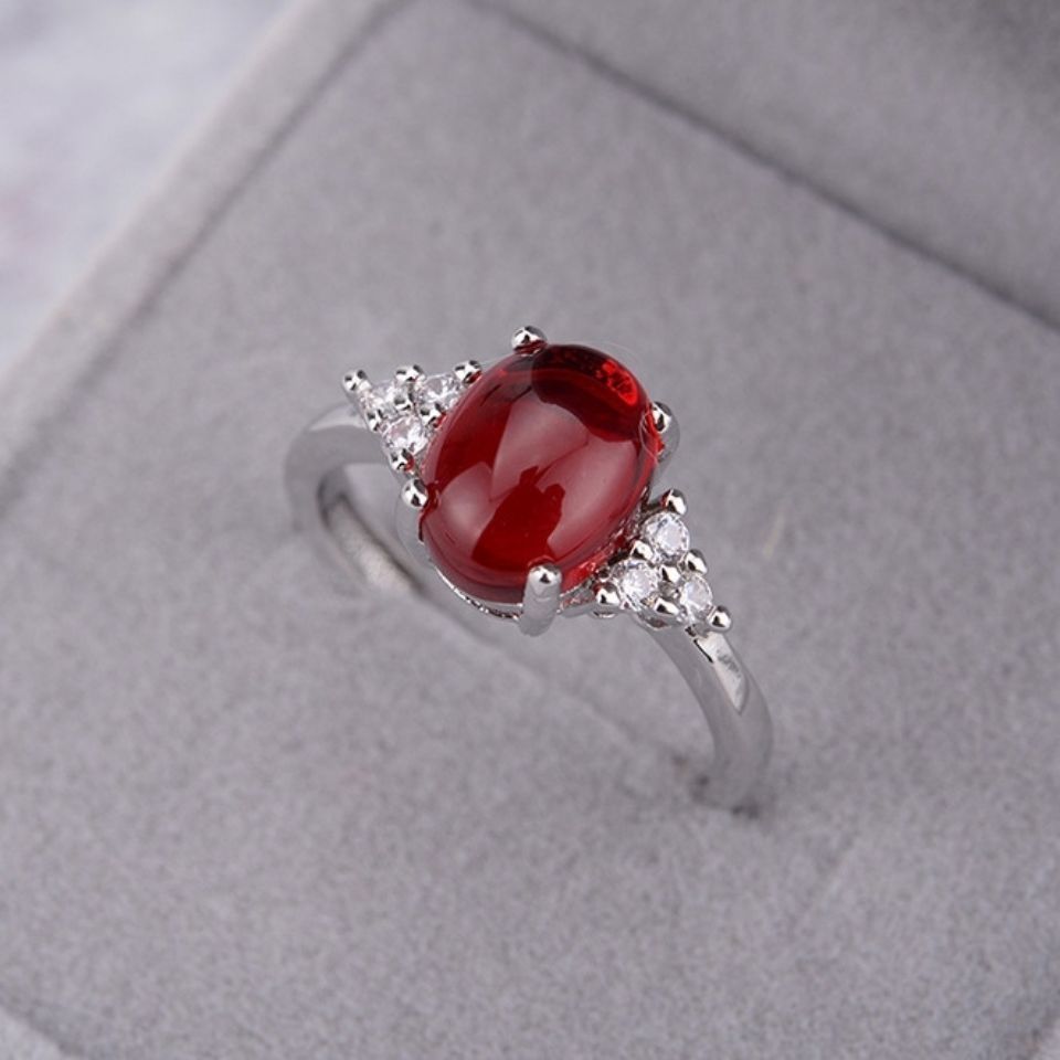 jz044 우아한 허티안 레드 링