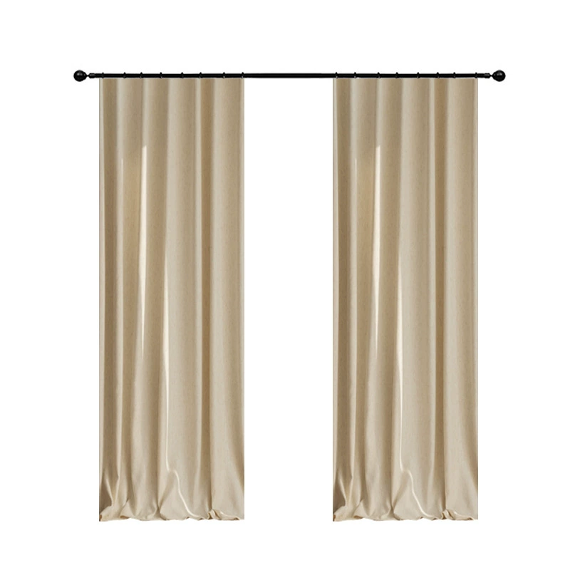 [Thickened Chenille Sheer Curtain with French Modern Minimalist Style for Living Room Balcony Light-Filtering yet Transparent Curtain