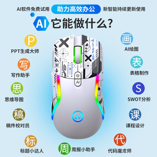 Ai Mouse Spot Wireless Bluetooth Dual-Mode V28 Voice Typing Translation Writing Deepseek Large Model Painting