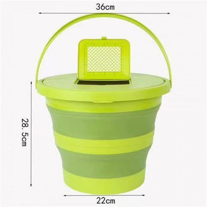 Foldable handheld universal bucket for traveling