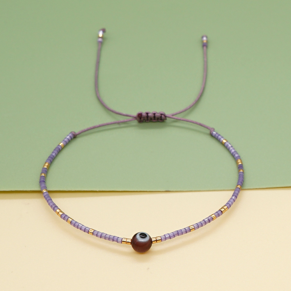 Einfaches Ethno-stil Glasauge Perlen Miyuki Perlenarmband display picture 3