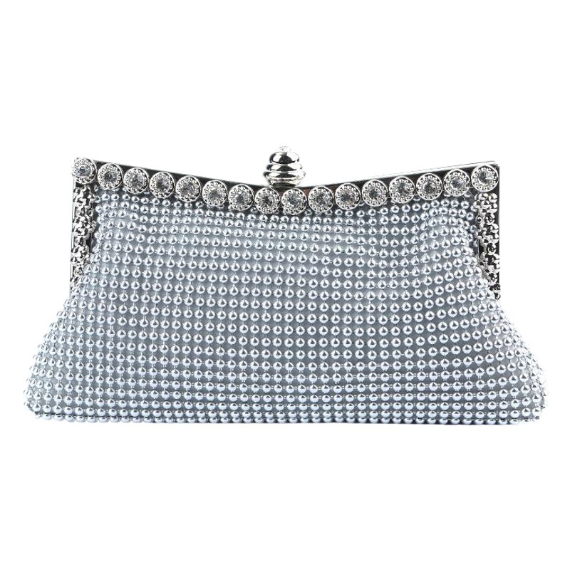 Cross-border eBay cuentas de aluminio Bolsa De noche hoja de aluminio fiesta de noche embrague rhinestone Bolsa De noche bolsa de banquete Socialite ventas directas de la fábrica