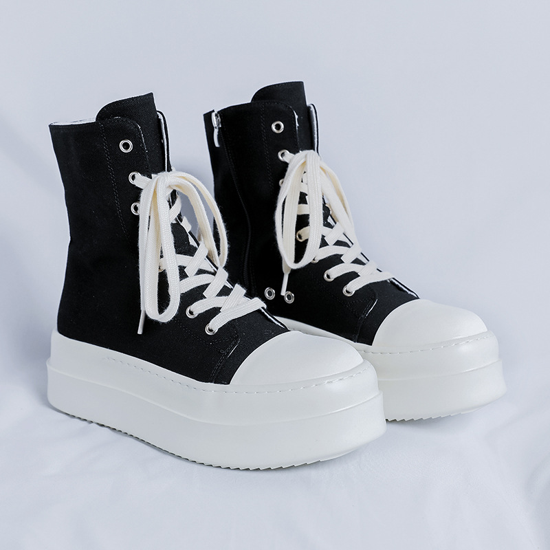 Chaussures pour hommes, baskets de niche, nouvelles baskets montantes à semelle épaisse et tendance de style américain, tendance pour couple, automne-hiver 2025._voghion.com