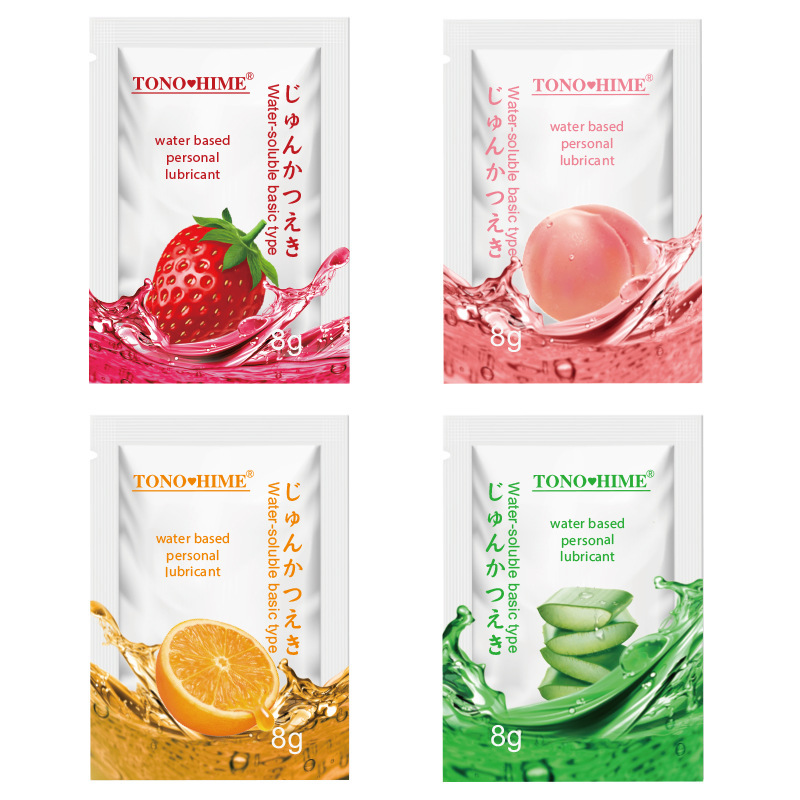 TONOHIME Lubricante afrutado Bolsa 8ml Lubricante corporal portátil Juguetes sexuales para adultos al por mayor image 5
