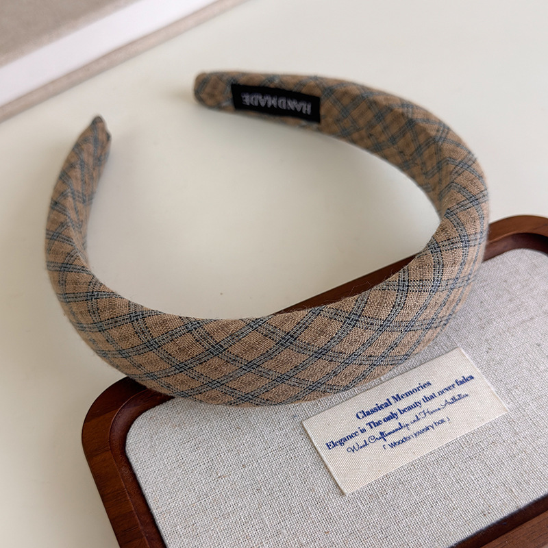 Otoño y invierno Meilade coreano retro estricto esponja cabeza de banda nueva variedad de terciopelo alto cráneo ancho banda de cabello mayorista