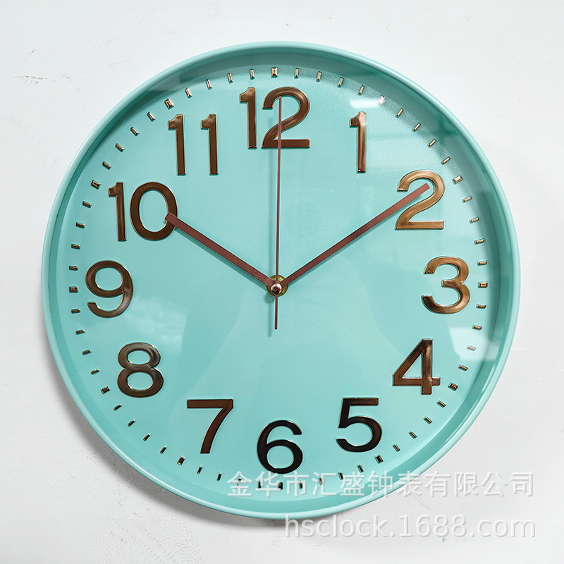 12 pulgadas 30CM moderno reloj de pared minimalista estereoscópico digital creativo reloj de pared redondo comercio exterior exportación fabricante de reloj de cuarzo