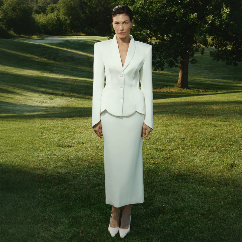 2026 European and American women's summer new product: lapel single-breasted blazer, business workplace jacket, long-sleeved bodycon skirt set 2026 European and American women's summer new product: lapel single-breasted blazer, business workplace jacket, long-sleeved bodycon skirt set