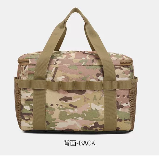 Outdoor Camouflage Insulation Bag Travel Handbag Camping Tactical Bag Picnic Foldable Portable Tool Storage Bag Ice Bag