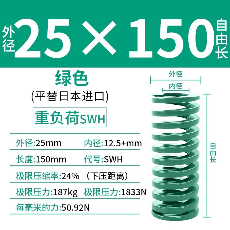 합금강 녹색 25×150