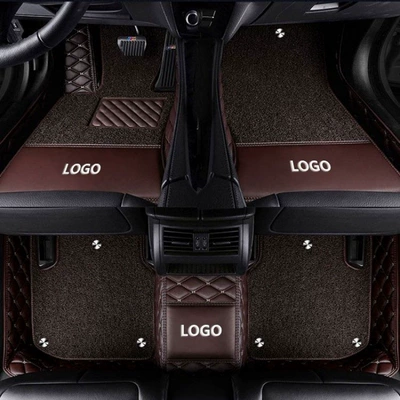 Audi Q5L, A8L, Q3 – Modelə uyğun ayaqaltı - audi-a4-2004-2008-double-layer-coffee-color-coffee-color-silk-loop