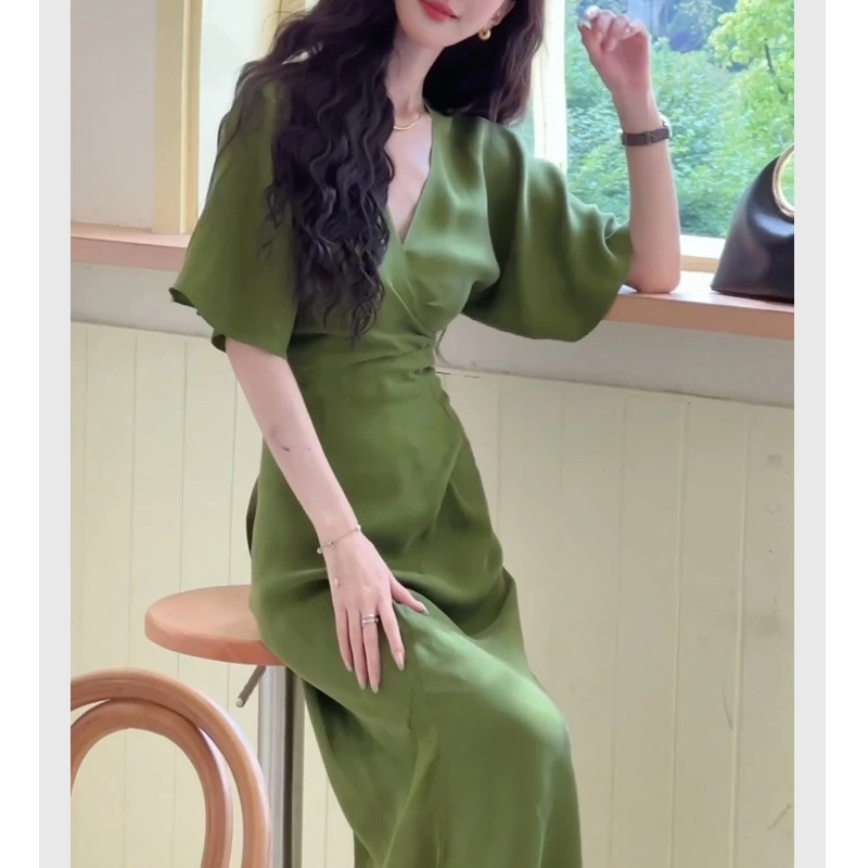 Very Beautiful French Green Dress 2025 New Style, This Year’S Popular Hot Style, Super Beautiful, Unique and Beautiful Skirt Very Beautiful French Green Dress 2025 New Style, This Year’S Popular Hot Style, Super Beautiful, Unique and Beautiful Skirt