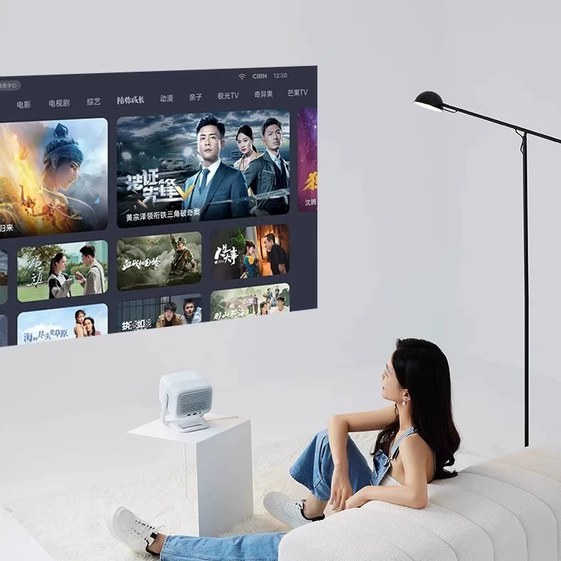Проектор New Nano2 от坚果 домашний 1080P ультравысокое разрешение панорамно-наклонный все-в-одном домашний театр JMGO