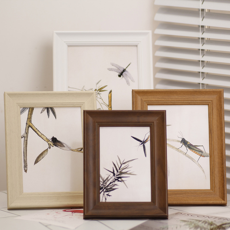 Wholesale Walnut Color Picture Frame 6781012inch A45 Retro Style Calligraphy Photo Frame Table Washed Photo Lettering Logo Wholesale Walnut Color Picture Frame 6781012inch A45 Retro Style Calligraphy Photo Frame Table Washed Photo Lettering Logo