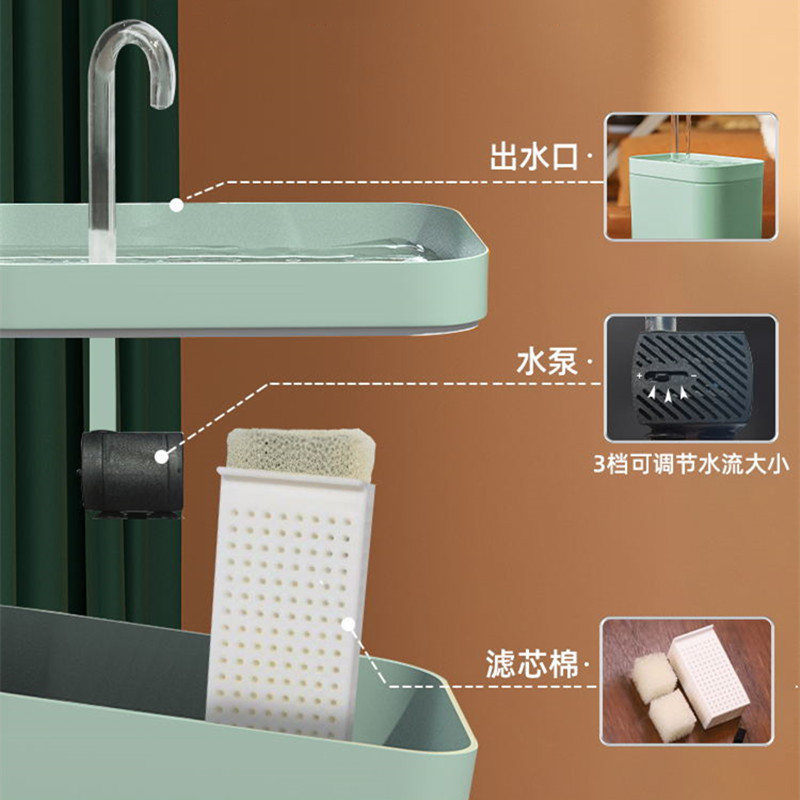 Dispensador de agua para gatos, fuente de agua móvil de circulación automática, bebedor de agua para gatos, recipiente de agua para perros, recipiente de alimentación, suministros para mascotas