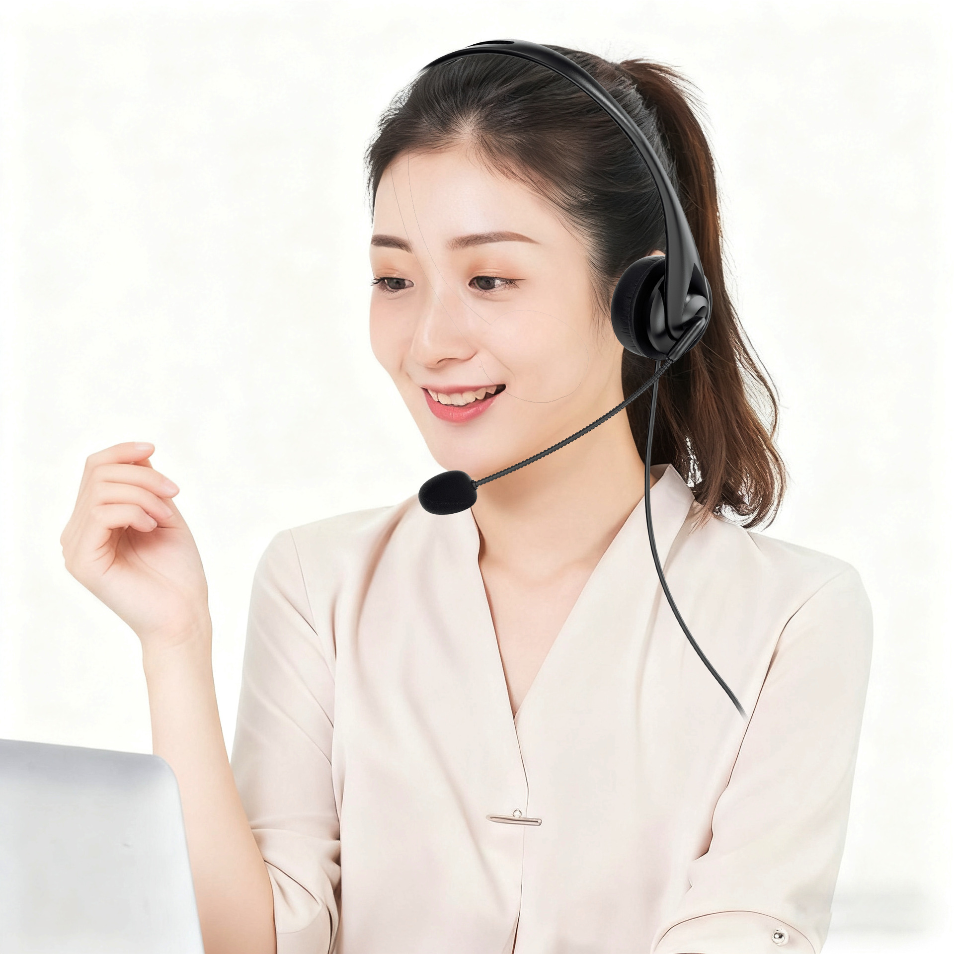 2026 nuevo auriculares con micrófono estéreo USB computadora auriculares con cable de teléfono en stock