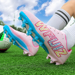 新款跨境长钉足球鞋男女儿童青少年足球鞋源头现货足球鞋一件代发