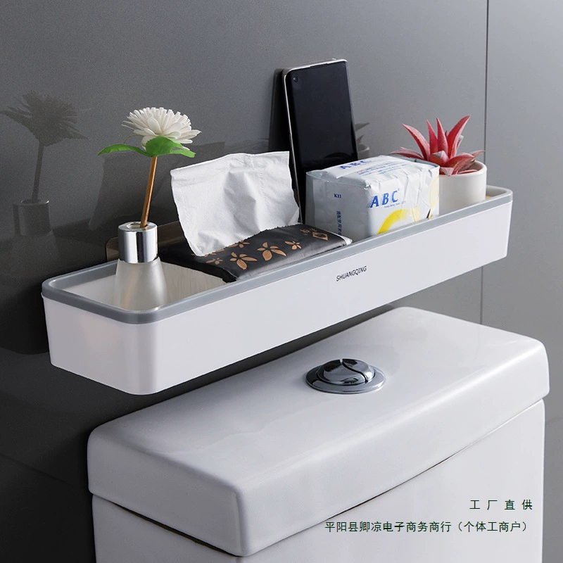 Настенная многофункциональная полка для хранения в ванную комнату, без сверления