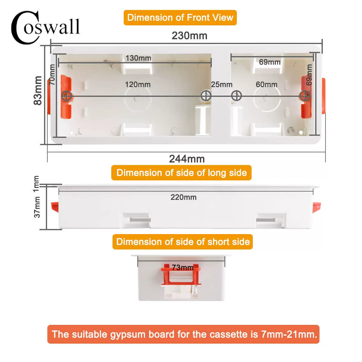 Switch key, glass light panel, LED wall universal lamp