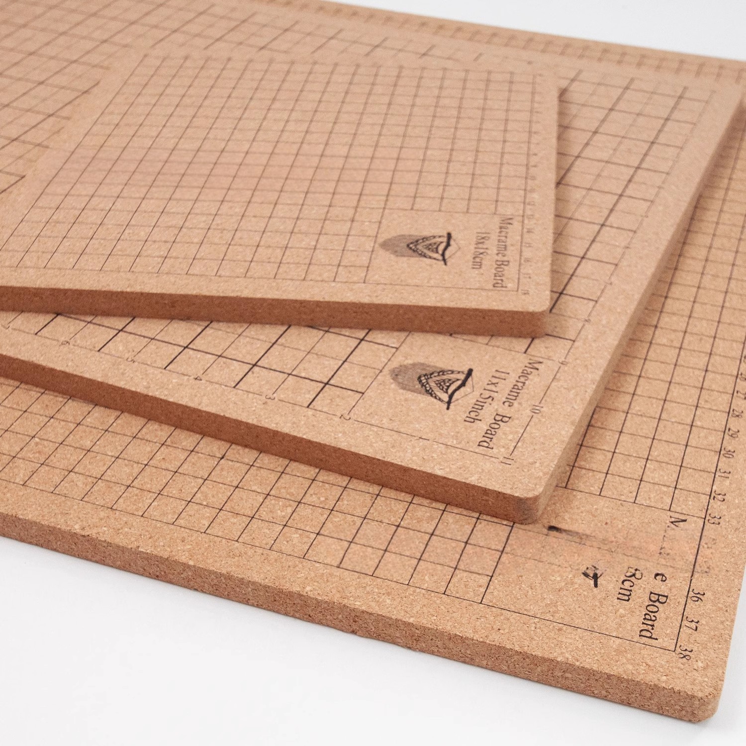 macrame rope square cushion board cork board DIY yarn manual cotton rope weaving fixing tool cork board 